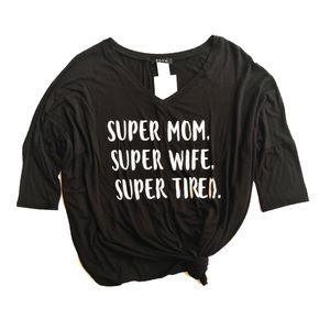 Black Oversized Graphic Tee Size NWT